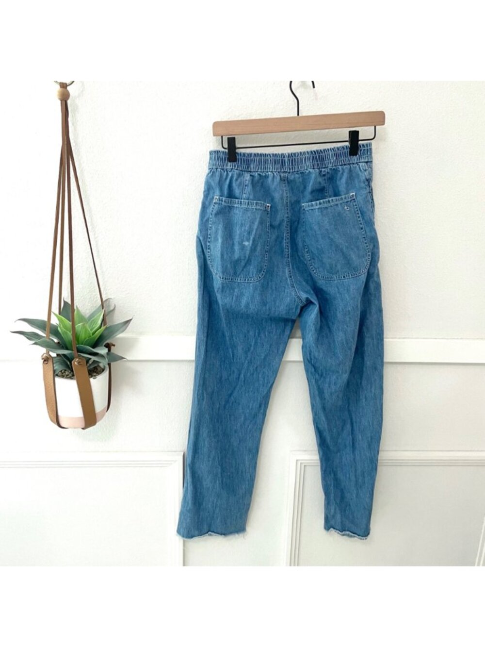 Rag & Bone Jogger Fabric Lightweight Denim Jeans Size XS Loungewear Knit - Picture 6 of 9